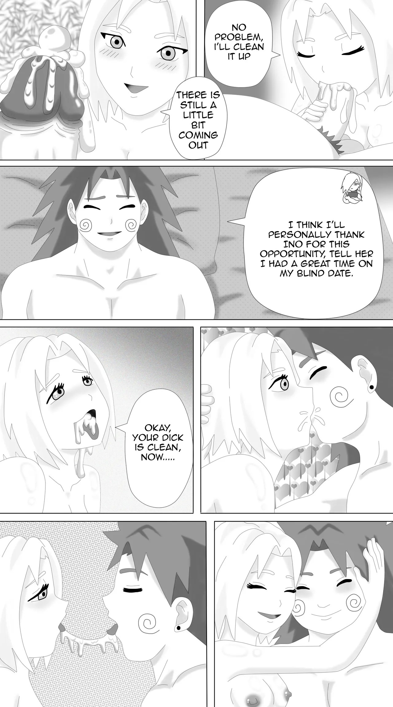 Blind Date: Sakura Haruno x Choji Akimichi Porn Comic english 15