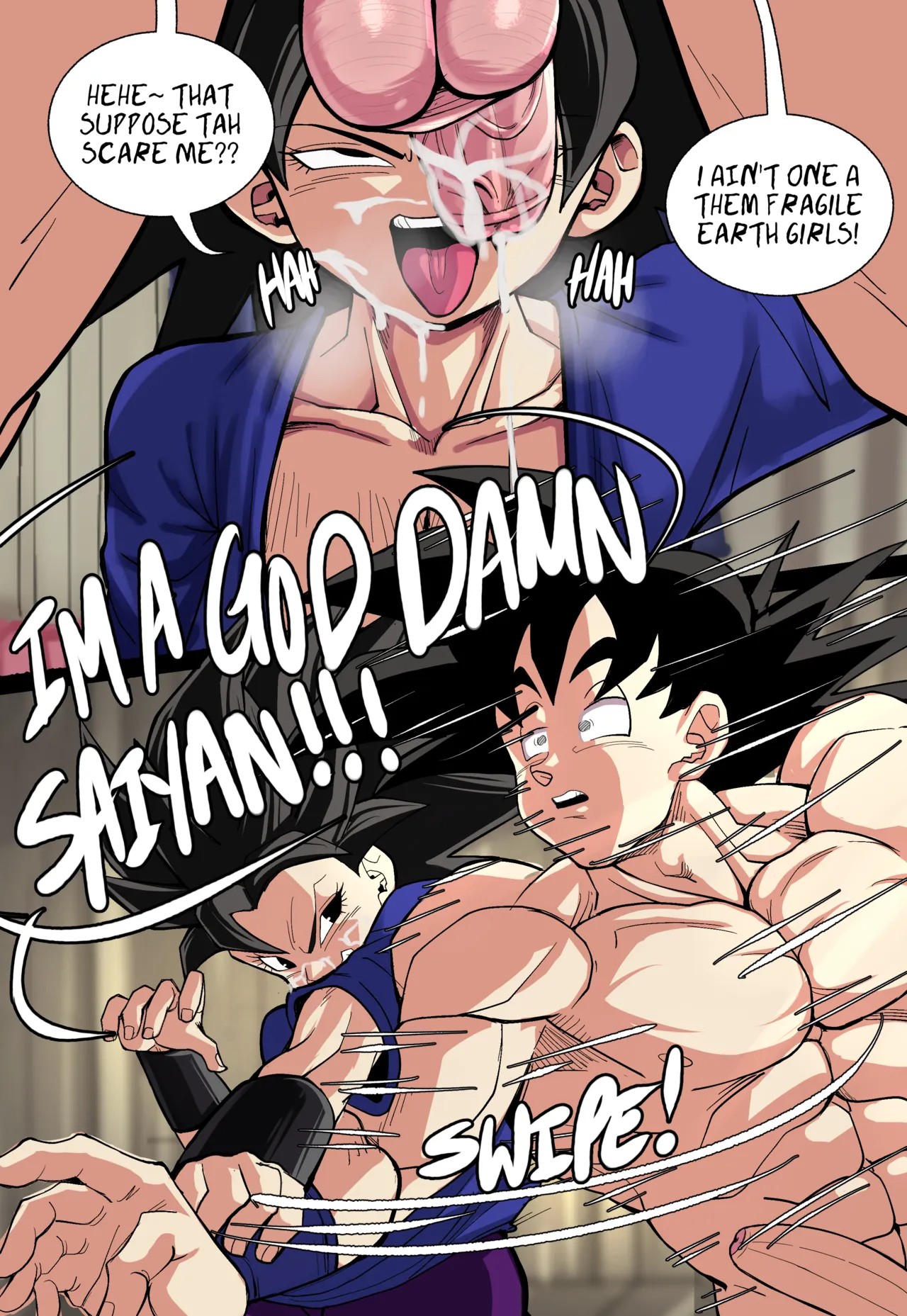 Caulifla's Ki Malfunction Porn Comic english 14