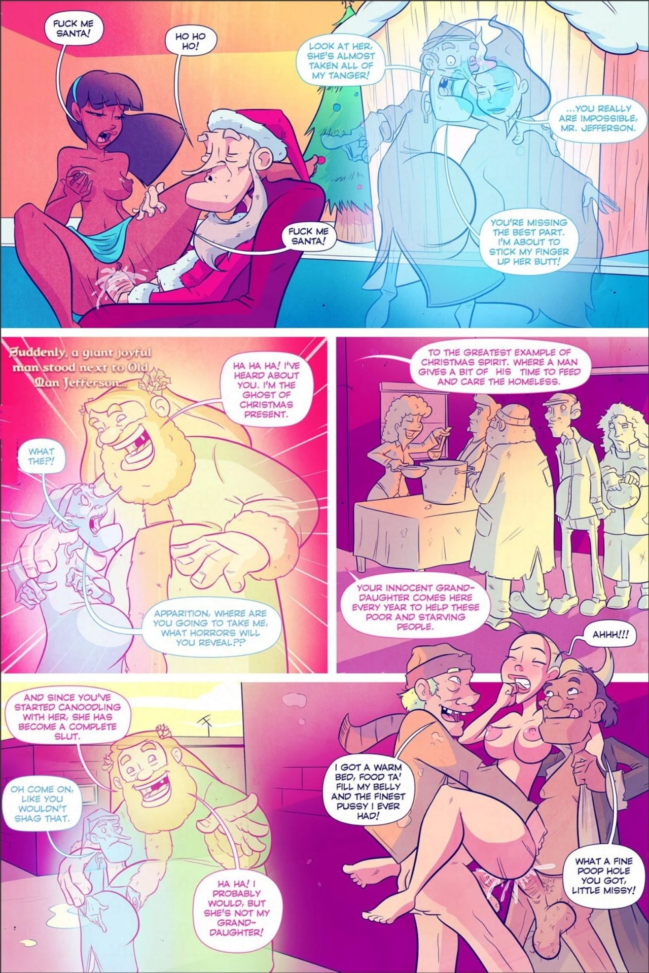 Grumpy Old Man Jefferson: A Wrinkly Carol Porn Comic english 03