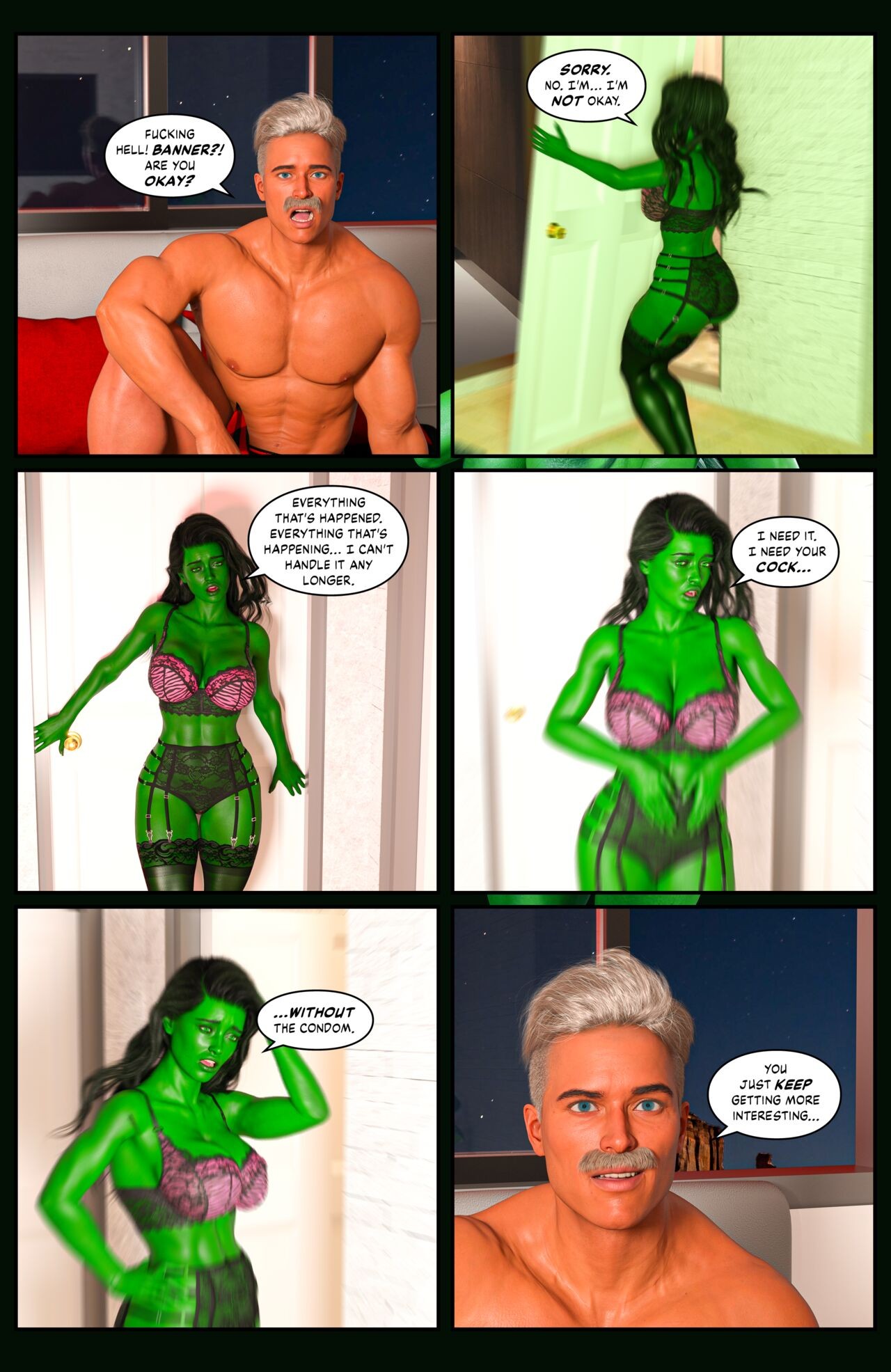 Hulk: Bustier Part 2 Porn Comic english 27