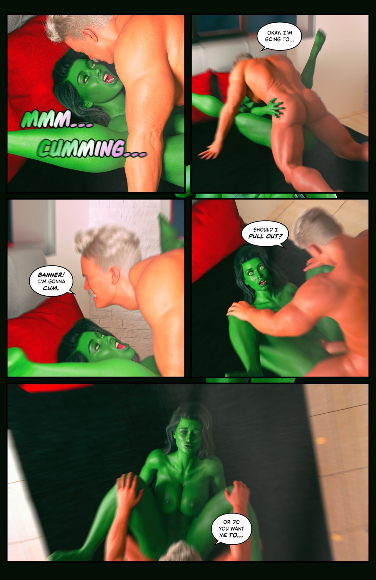 Hulk: Bustier Part 2 Porn Comic english 32