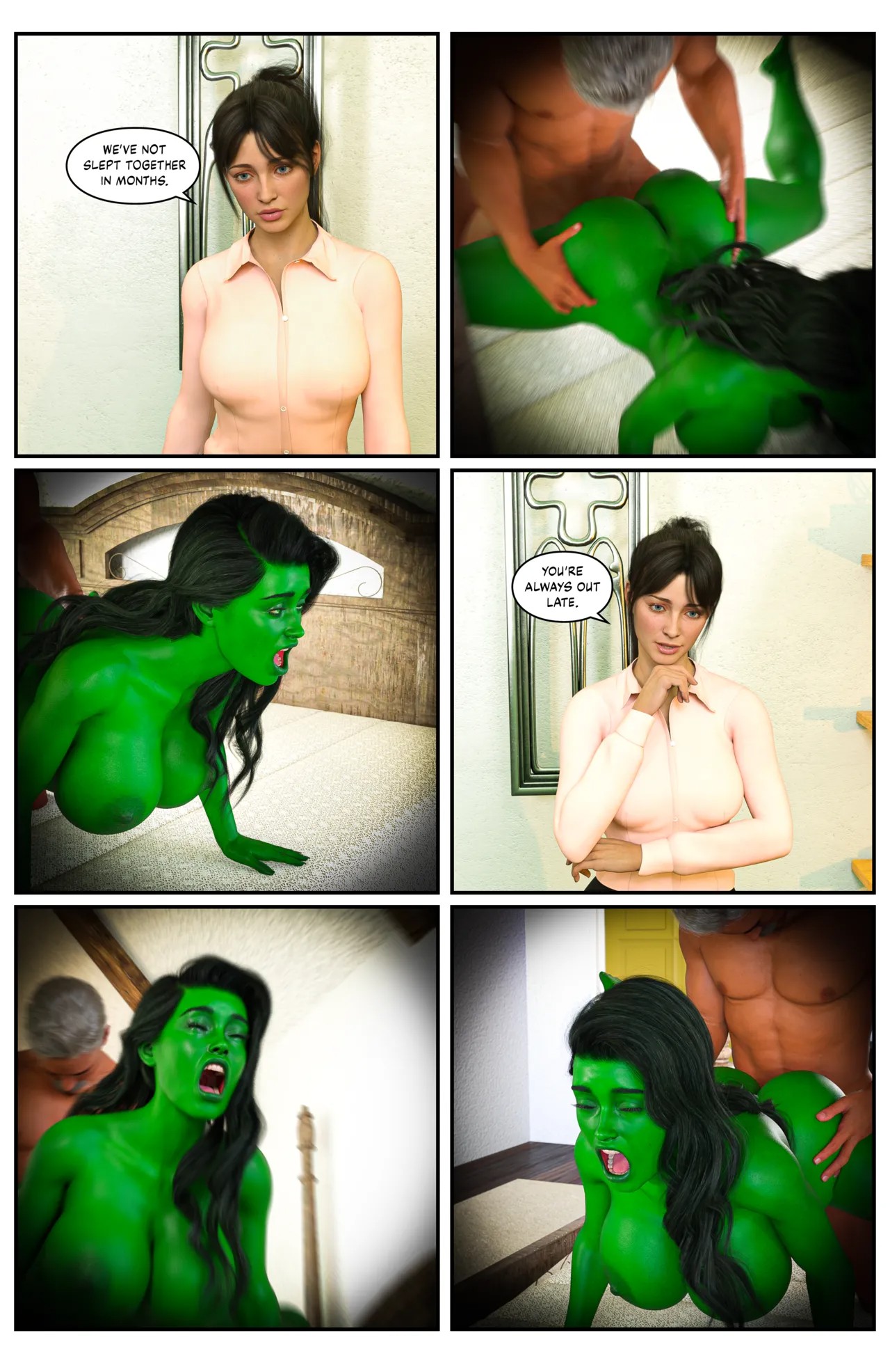 Hulk: Bustier Part 3 Porn Comic english 10