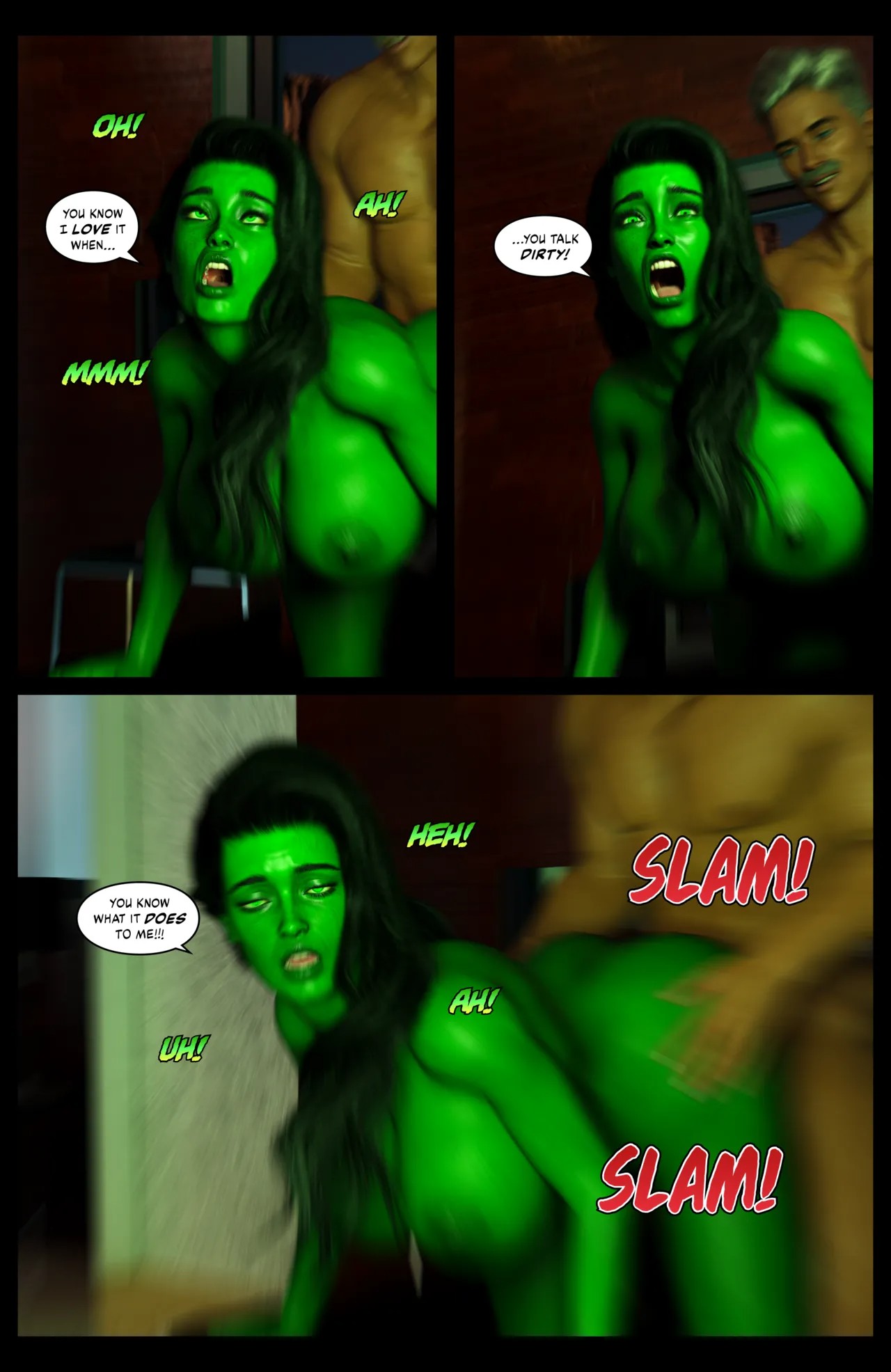 Hulk: Bustier Part 3 Porn Comic english 16