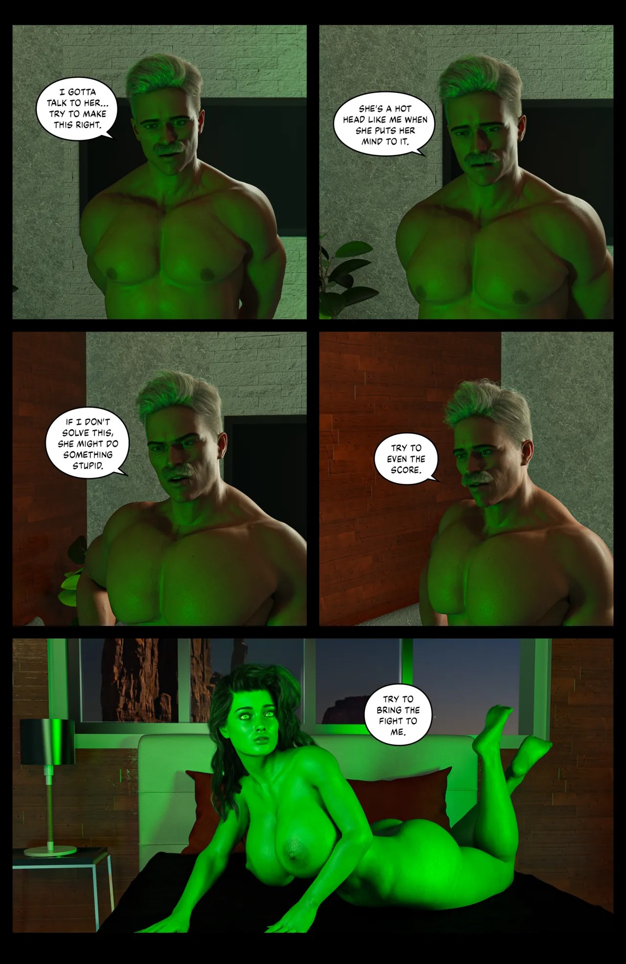 Hulk: Bustier Part 3 Porn Comic english 35