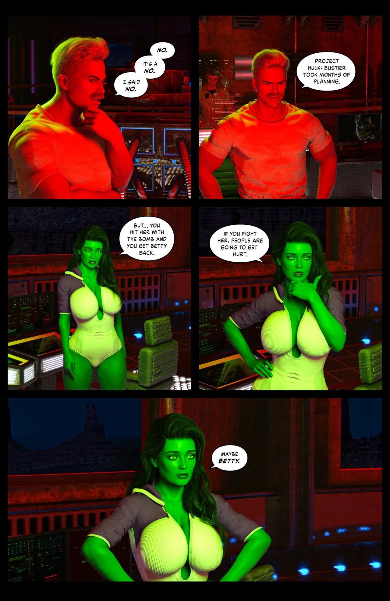 Hulk: Bustier Part 4 Porn Comic english 08