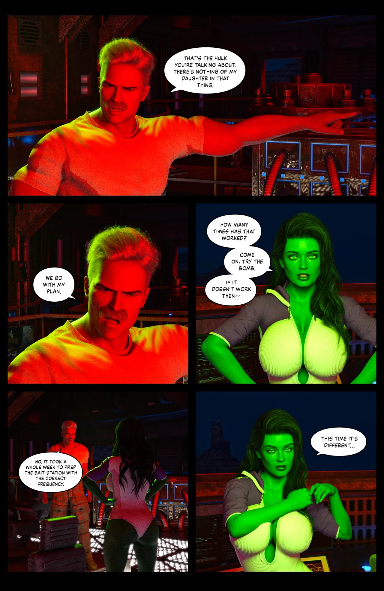 Hulk: Bustier Part 4 Porn Comic english 09