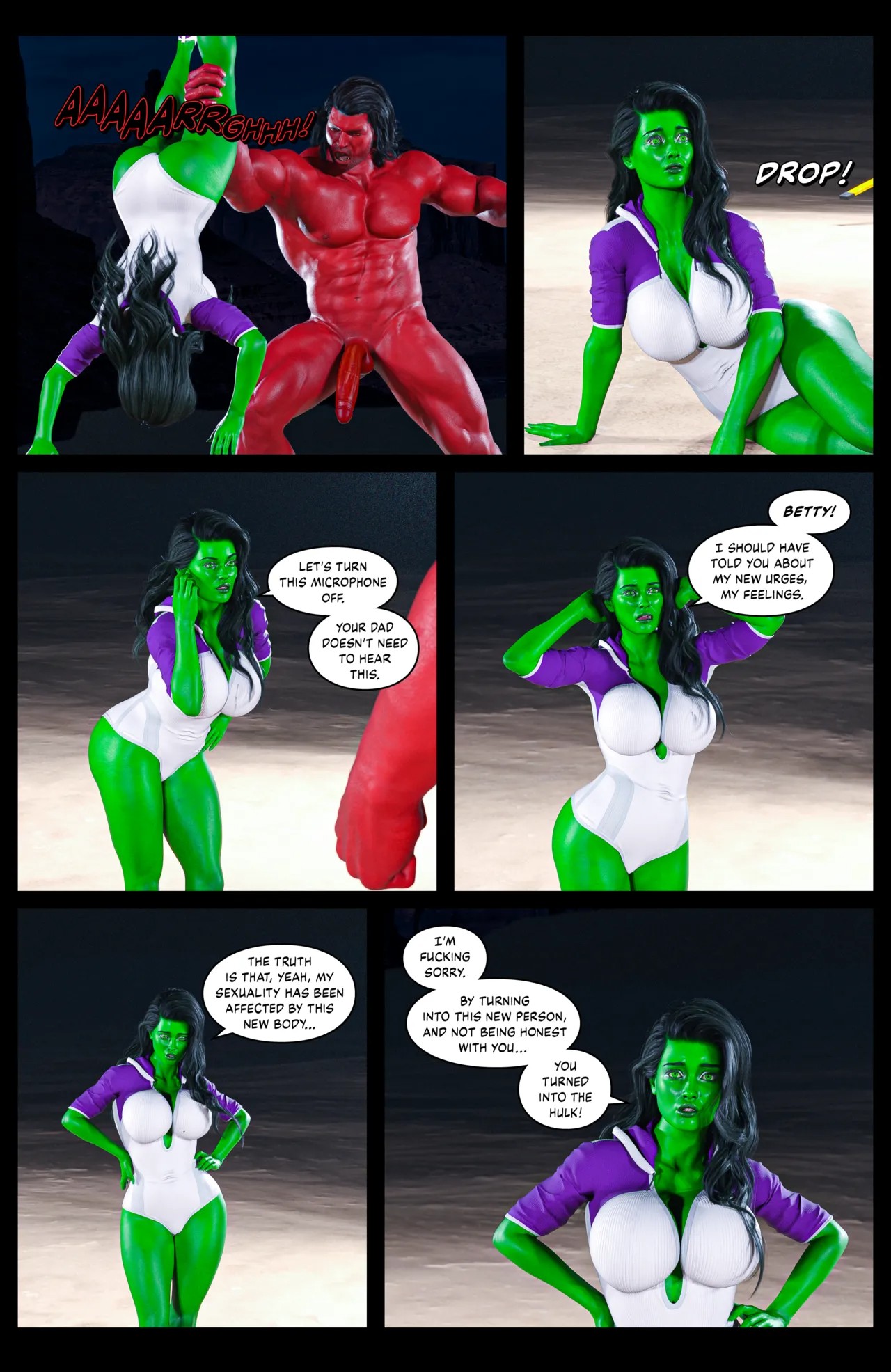 Hulk: Bustier Part 4 Porn Comic english 14