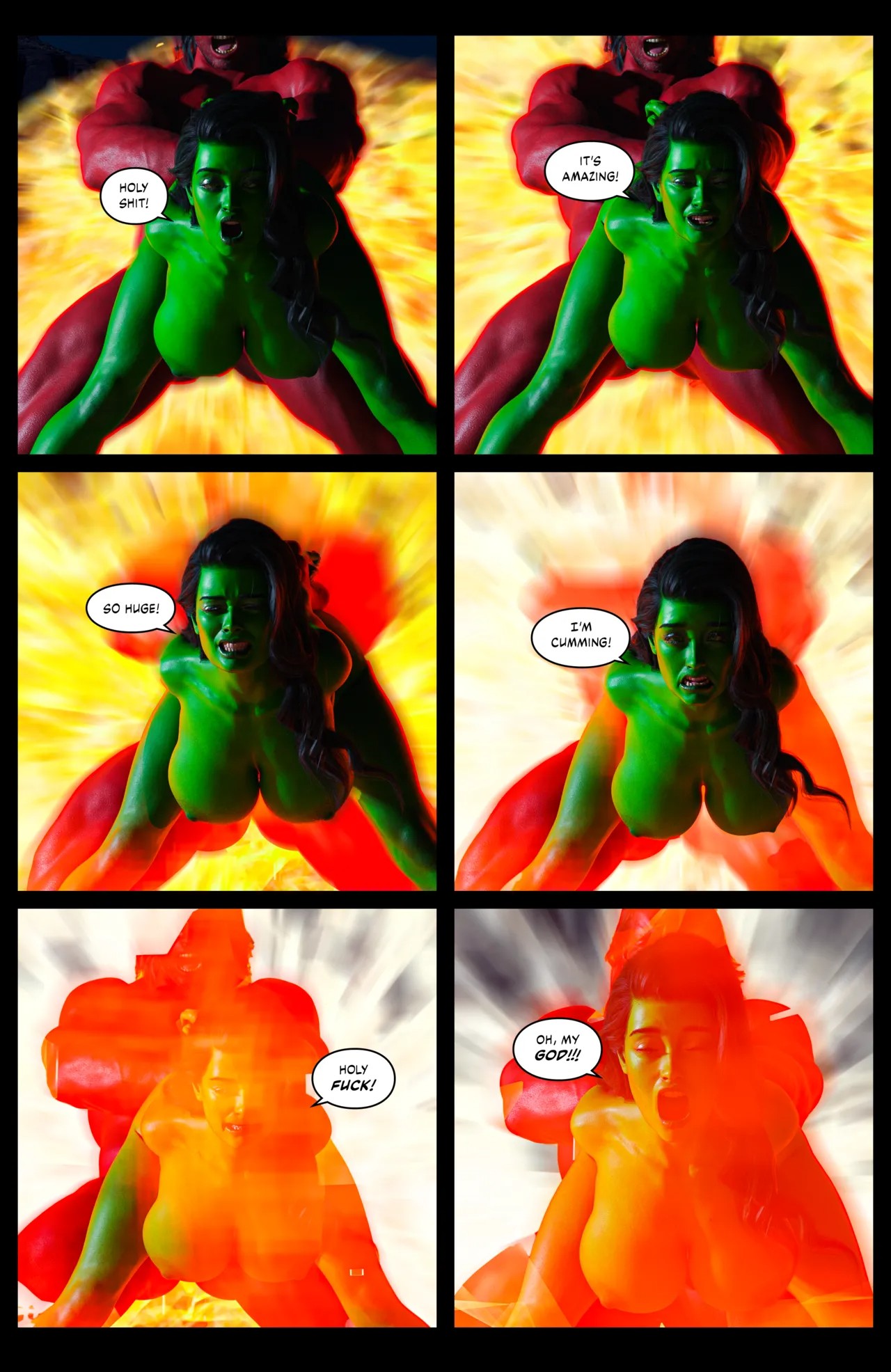 Hulk: Bustier Part 4 Porn Comic english 19