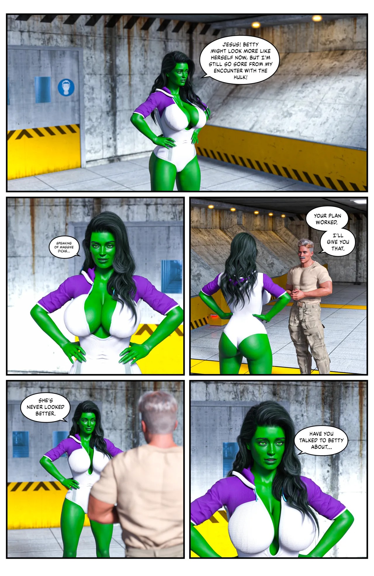 Hulk: Bustier Part 4 Porn Comic english 25