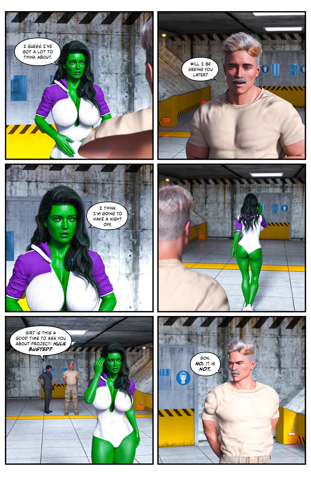 Hulk: Bustier Part 4 Porn Comic english 28