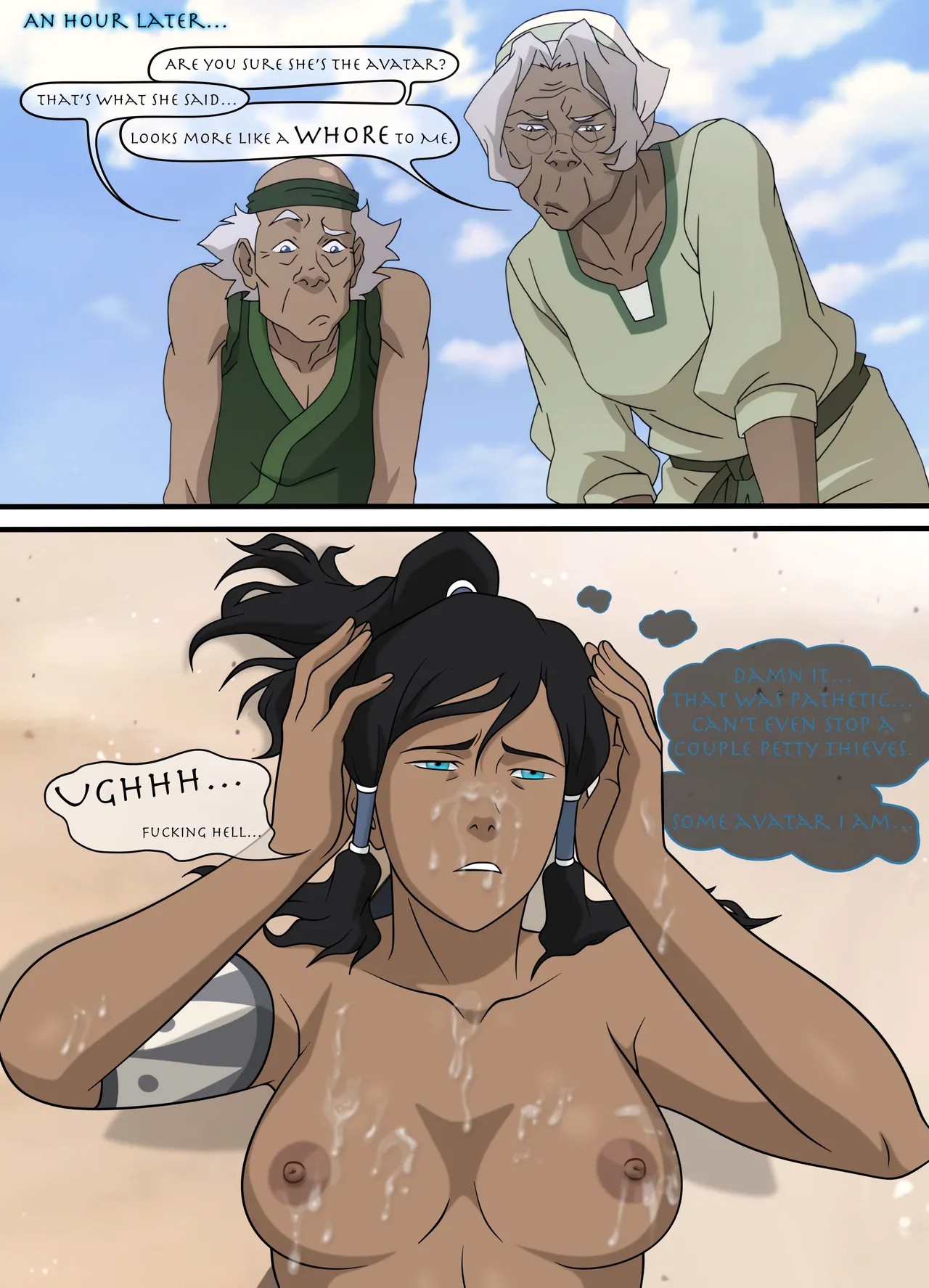 Korra Alone Porn Comic english 34