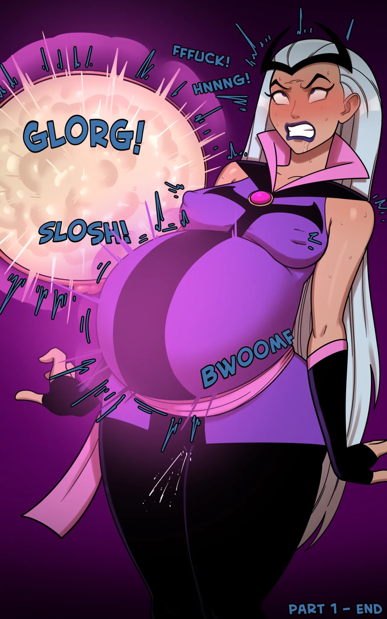 Belly expansion porn comics