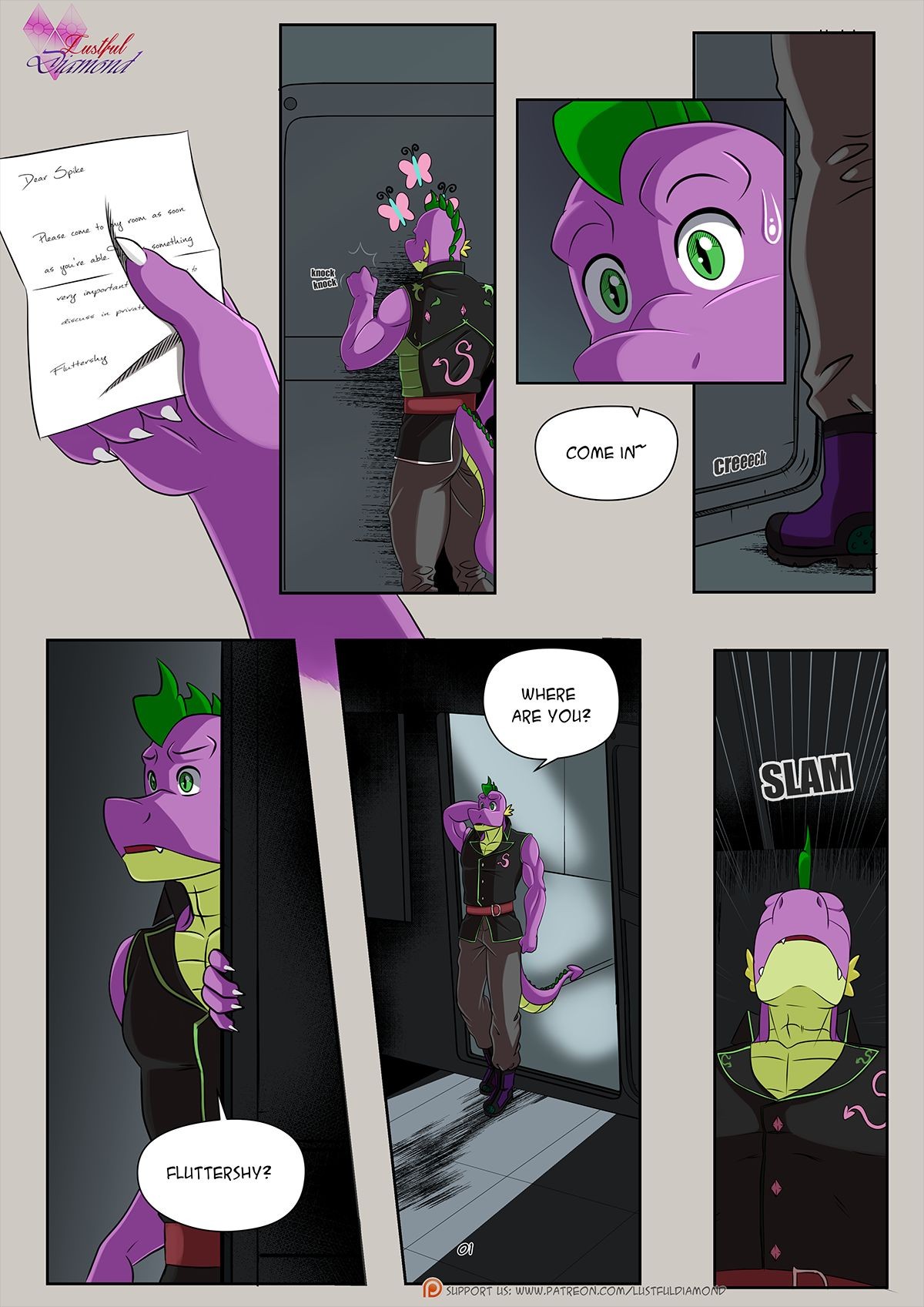 Lustful Diamond: Flutterlie Porn Comic english 02