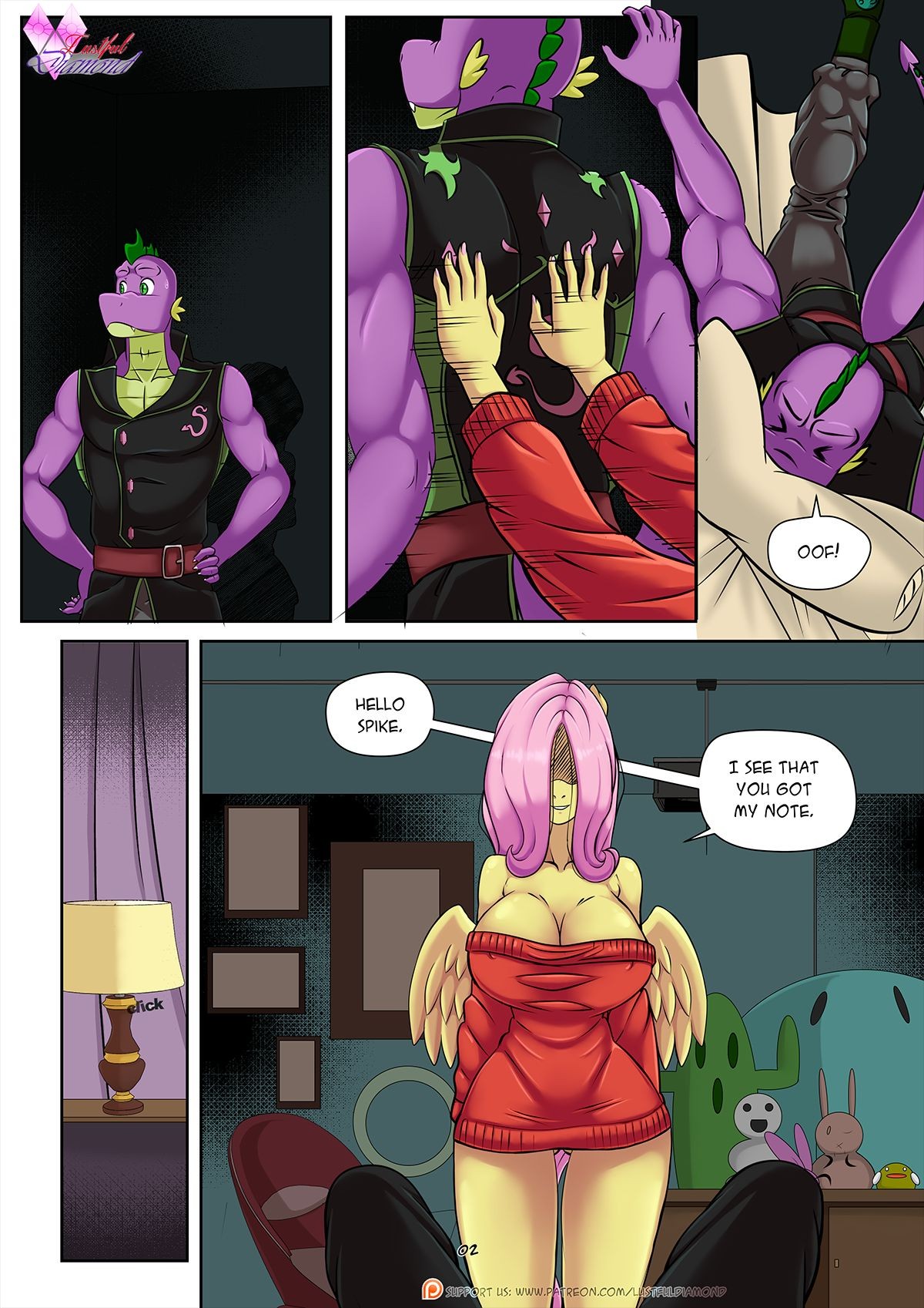 Lustful Diamond: Flutterlie Porn Comic english 03