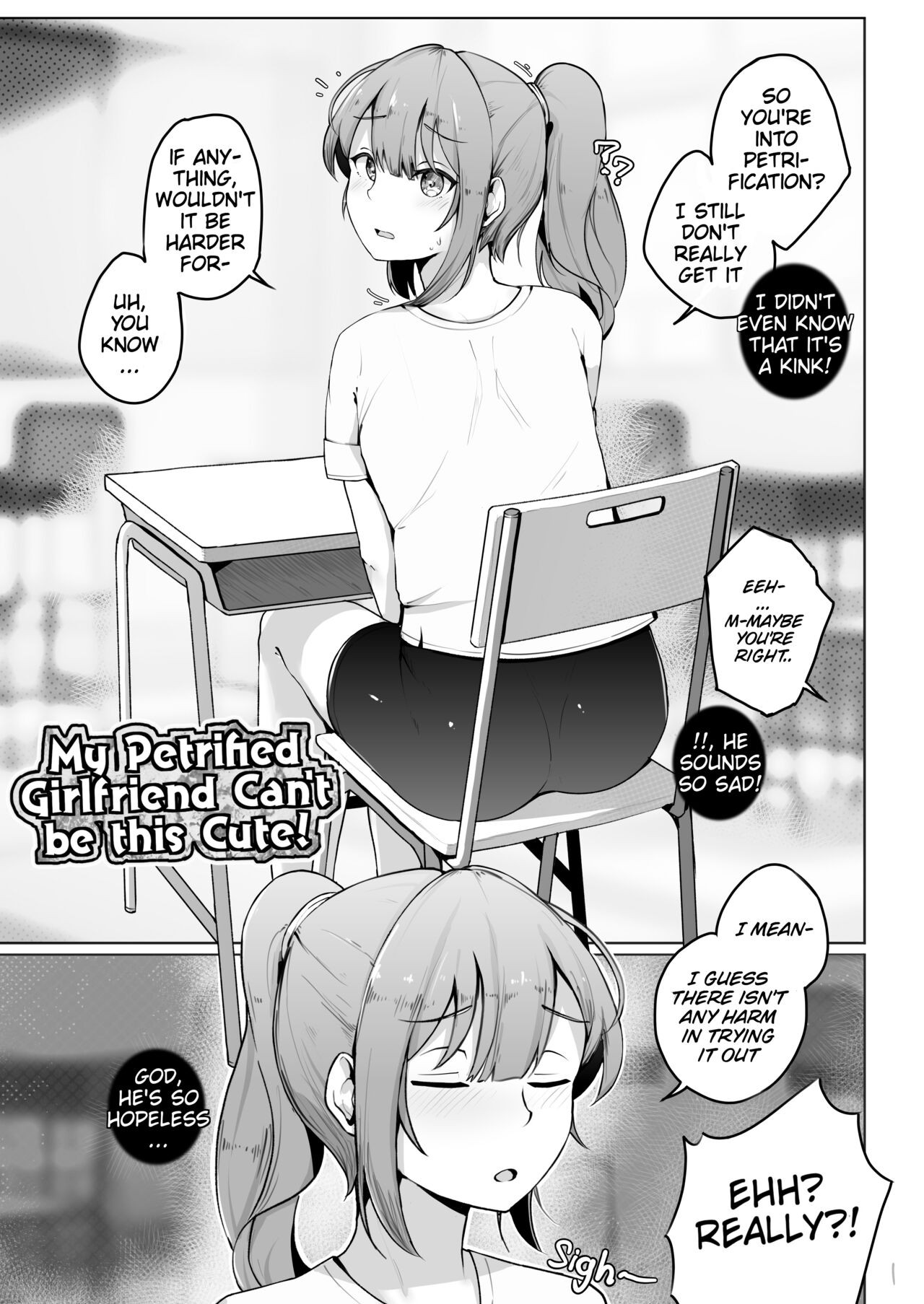 My Petrified Girlfriend Can't Be This Cute! Porn Comic english 02