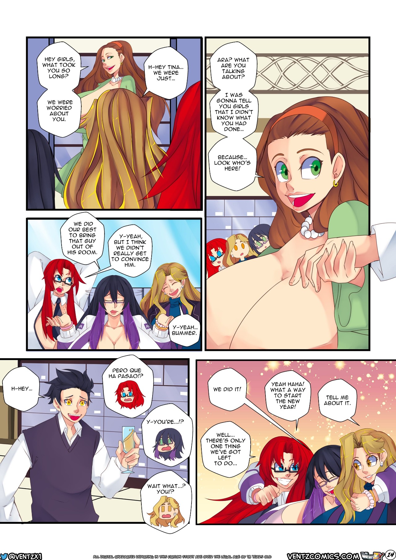 Naughty New Year’s Eve Porn Comic english 16