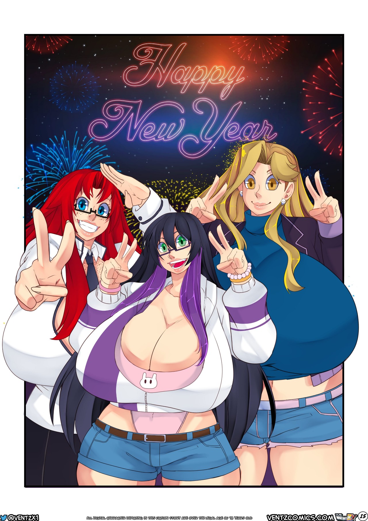 Naughty New Year’s Eve Porn Comic english 17