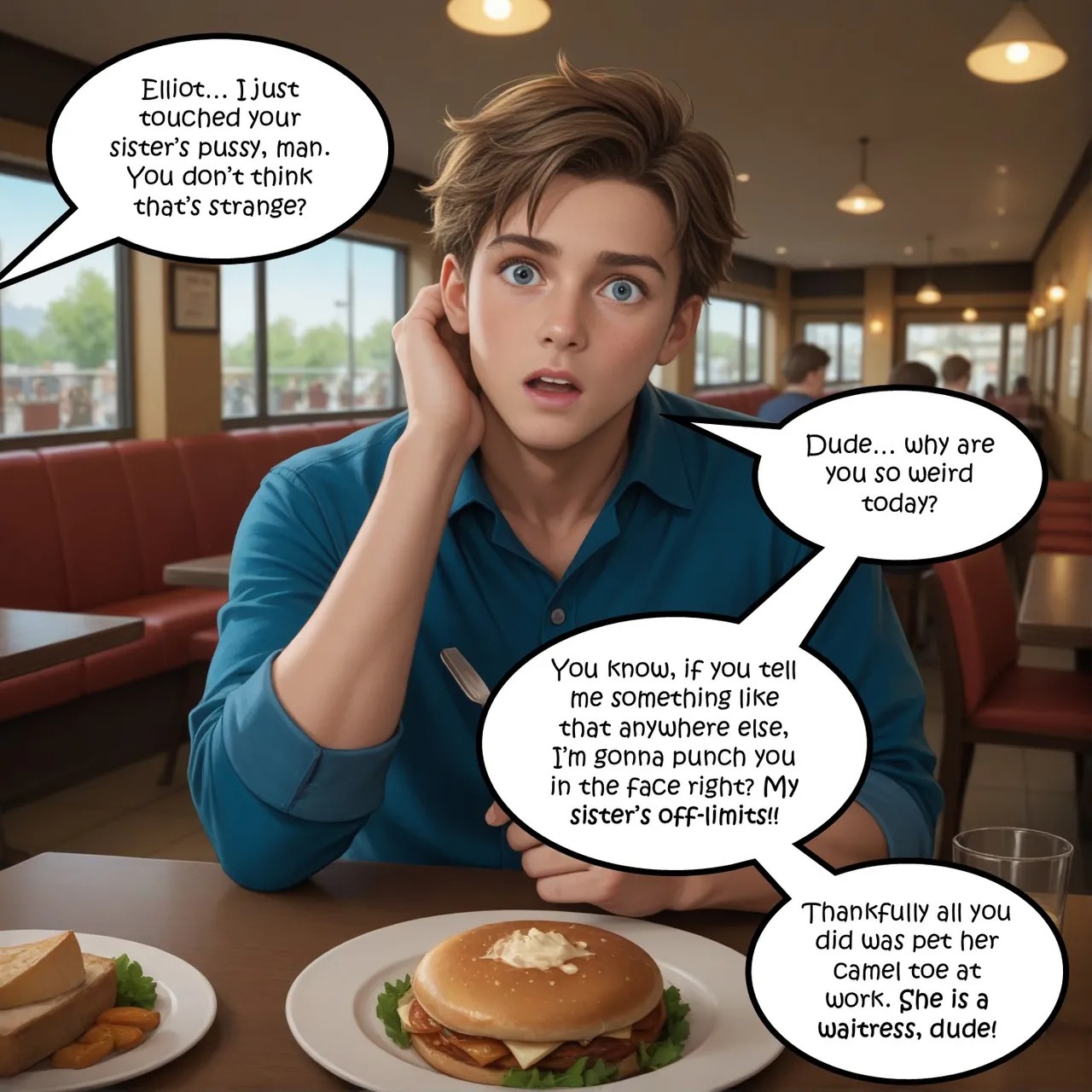 Reality Rewrite Restaurant Porn Comic english 17