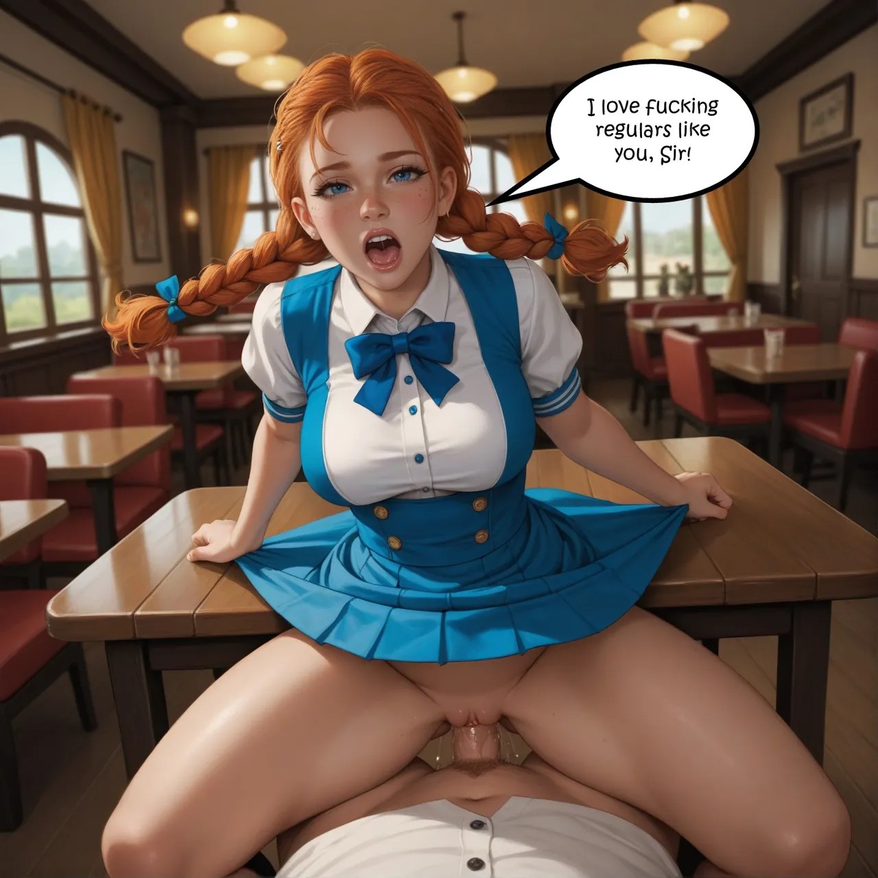 Reality Rewrite Restaurant Porn Comic english 48