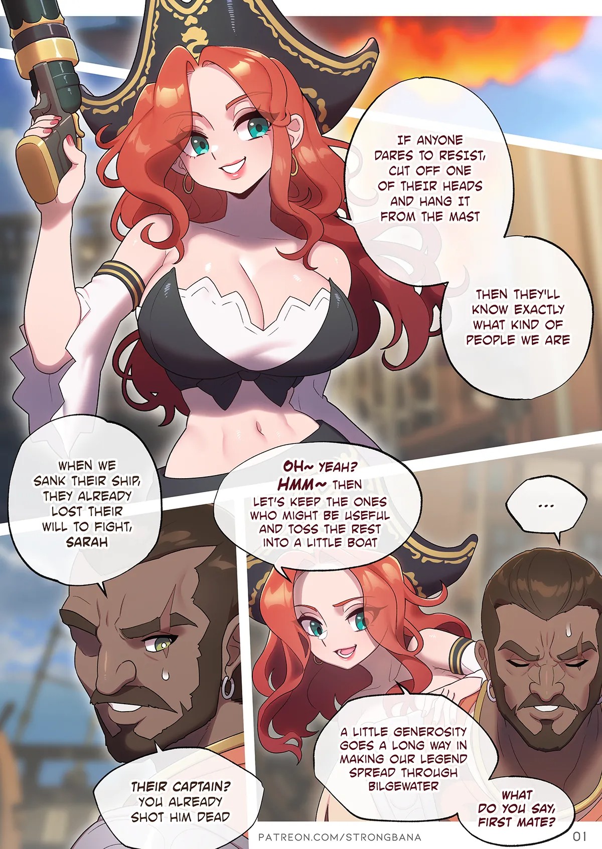 Serve Our Captain Porn Comic english 04