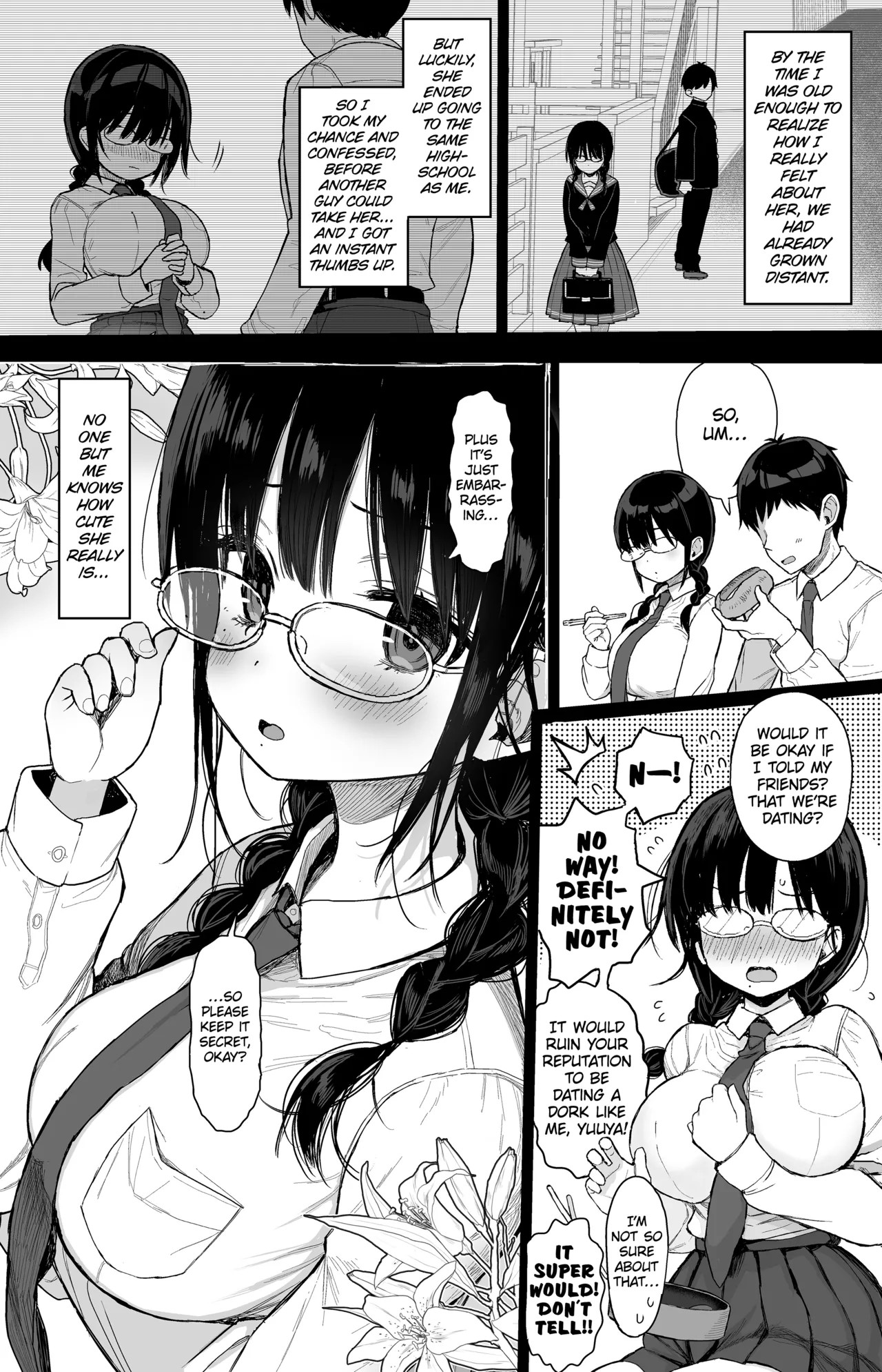 The Mild-Mannered Girlfriend Who Can't Resist Porn Comic english 05