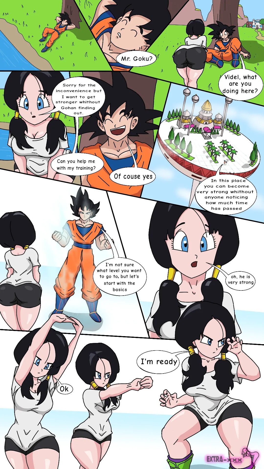 Videl's Special Training Porn Comic english 02