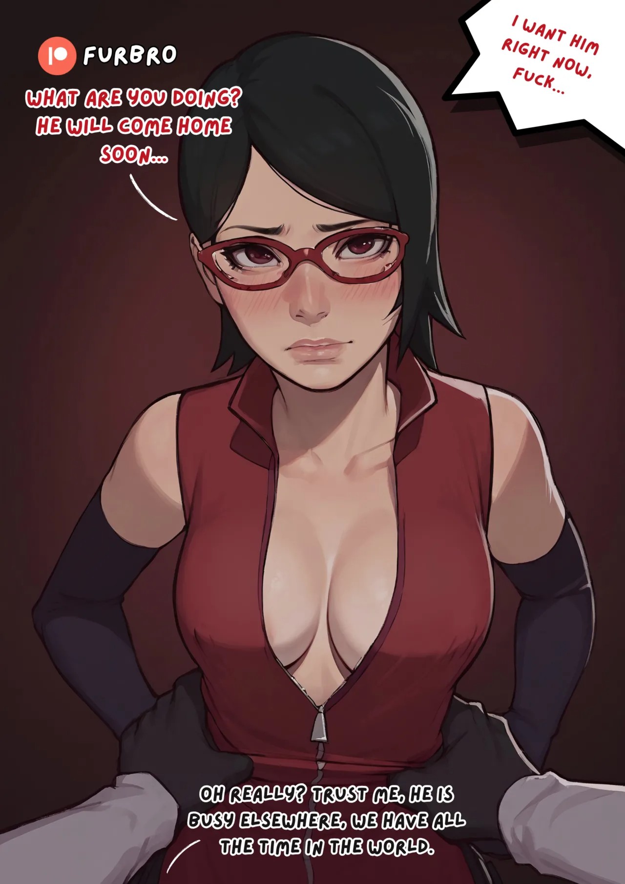 A Visit To Sarada Porn Comic english 02