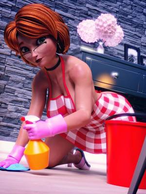 Cass Hamada: Cass Busy With Housework Porn Comic english 05