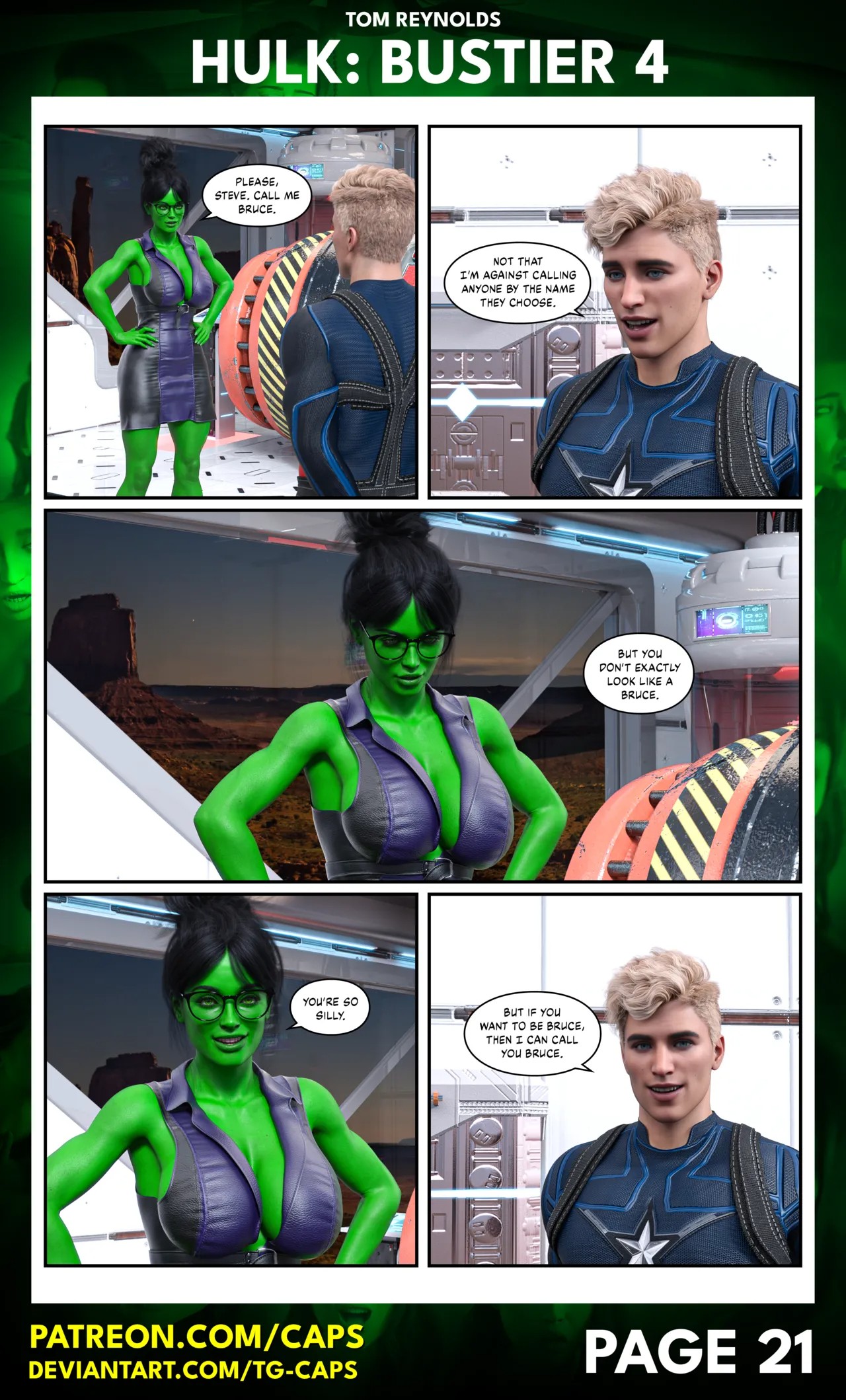 Hulk: Bustier Part 5 Porn Comic english 21