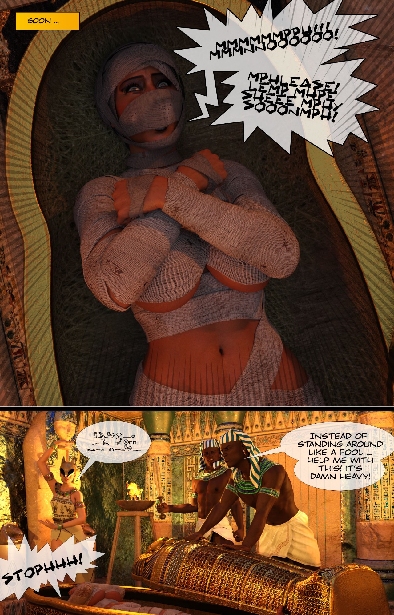 I Want My Mummy By Garak3D Porn Comic english 37