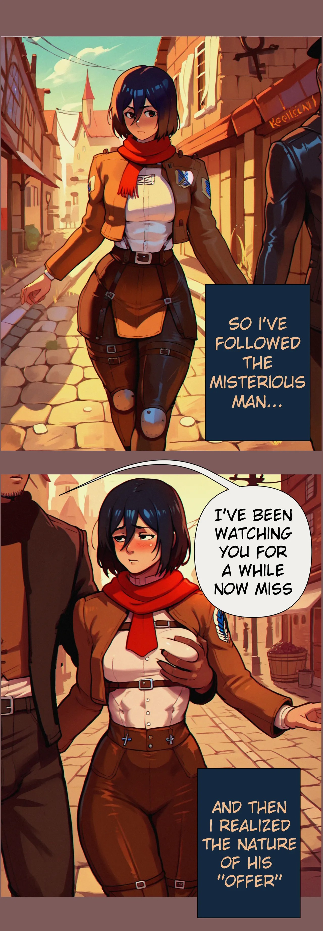 Mikasa Debauched Life Porn Comic english 04