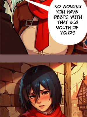 Mikasa Debauched Life Porn Comic english 08