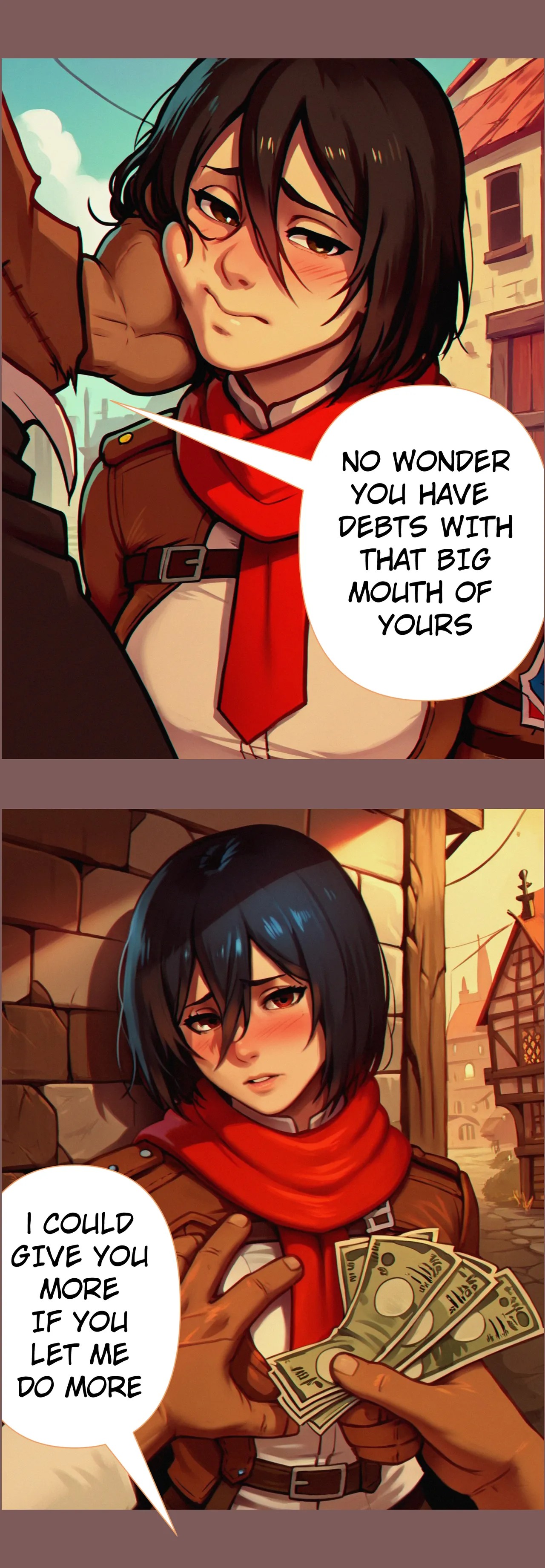 Mikasa Debauched Life Porn Comic english 08