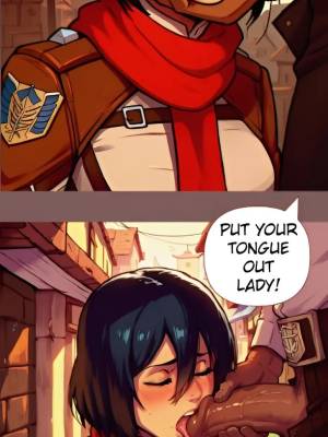 Mikasa Debauched Life Porn Comic english 09