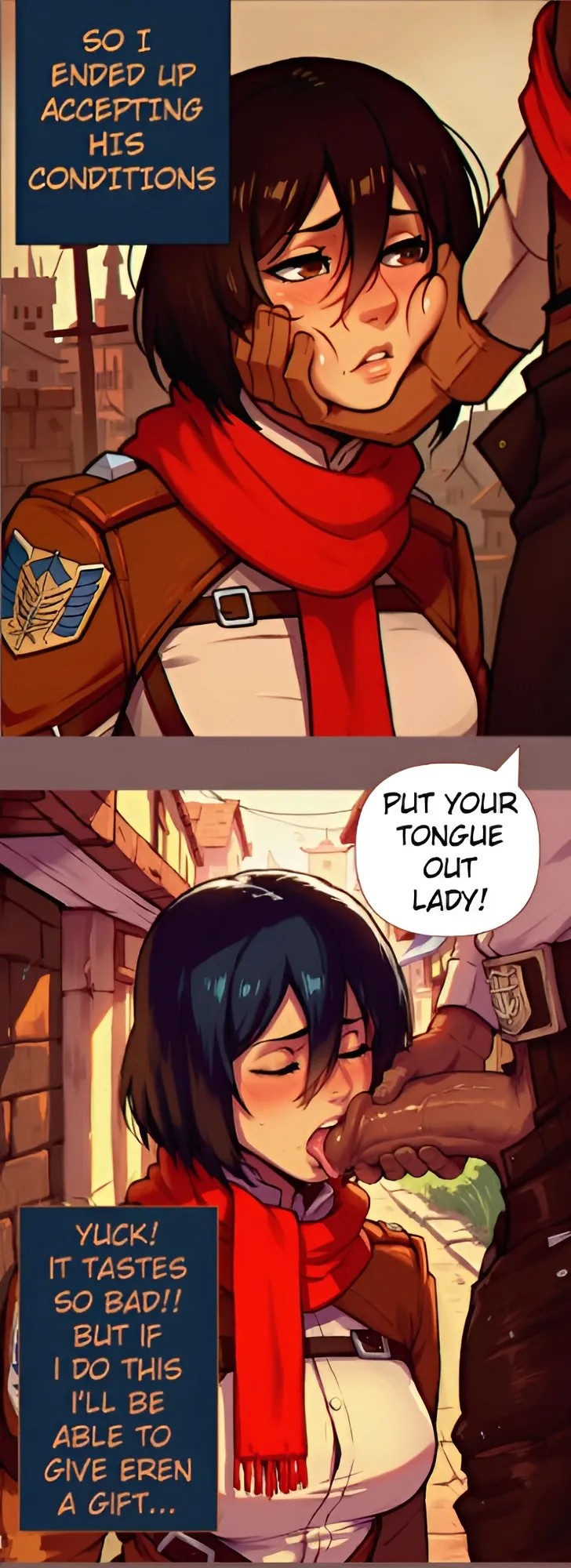 Mikasa Debauched Life Porn Comic english 09