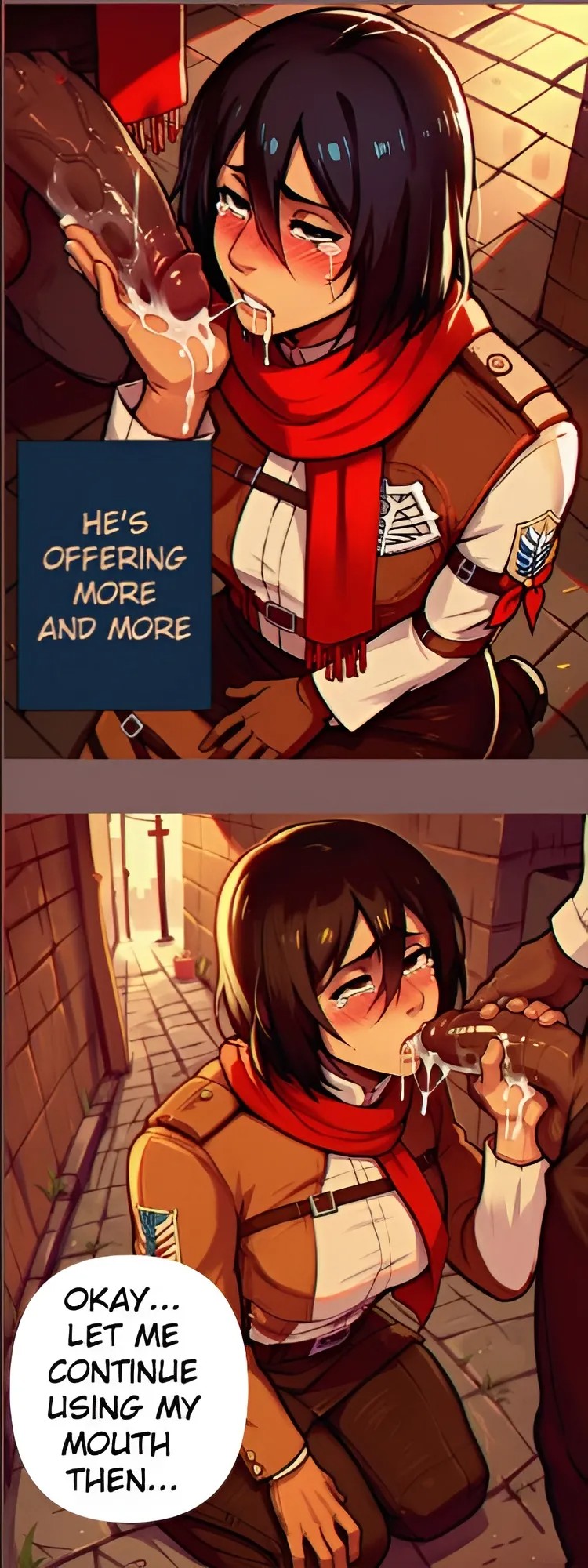 Mikasa Debauched Life Porn Comic english 14