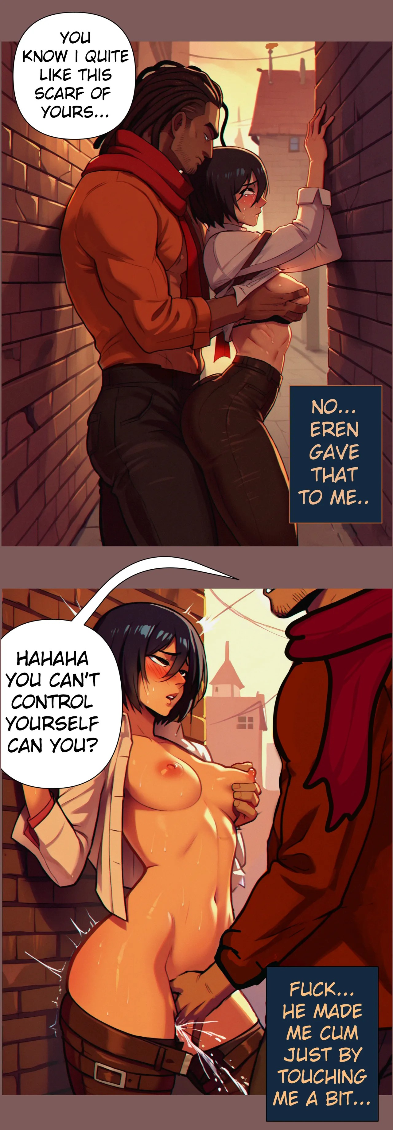 Mikasa Debauched Life Porn Comic english 17