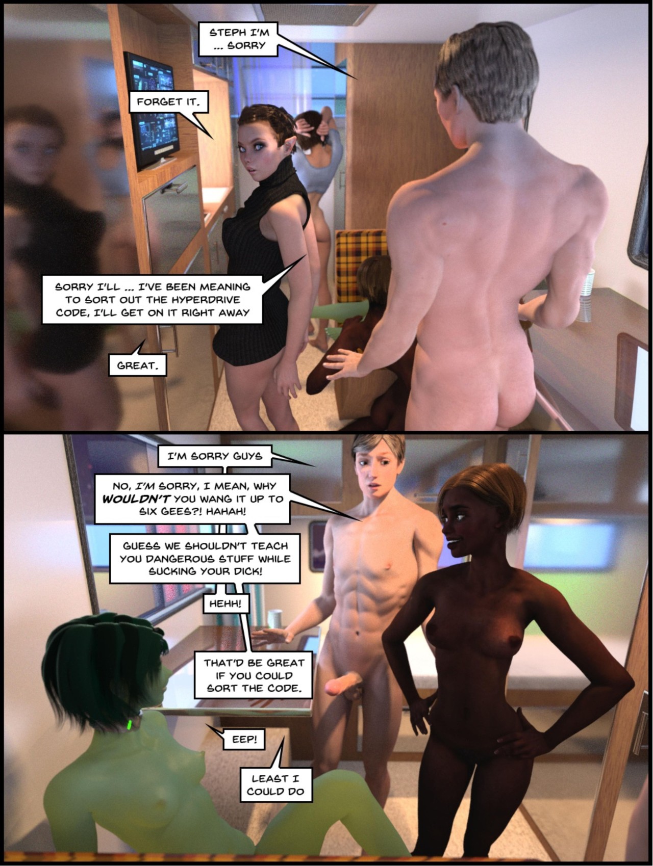 One Human Being Part 5 Porn Comic english 18