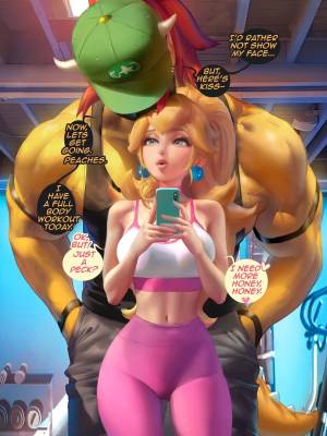 Princess Peach Gym Days Porn Comic english 02