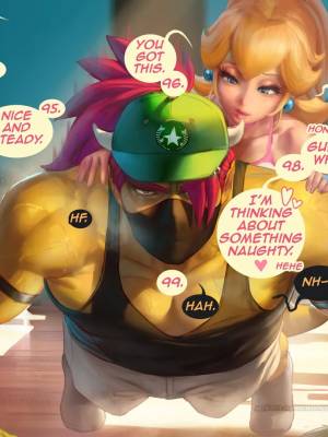 Princess Peach Gym Days Porn Comic english 07