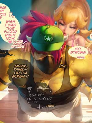 Princess Peach Gym Days Porn Comic english 08