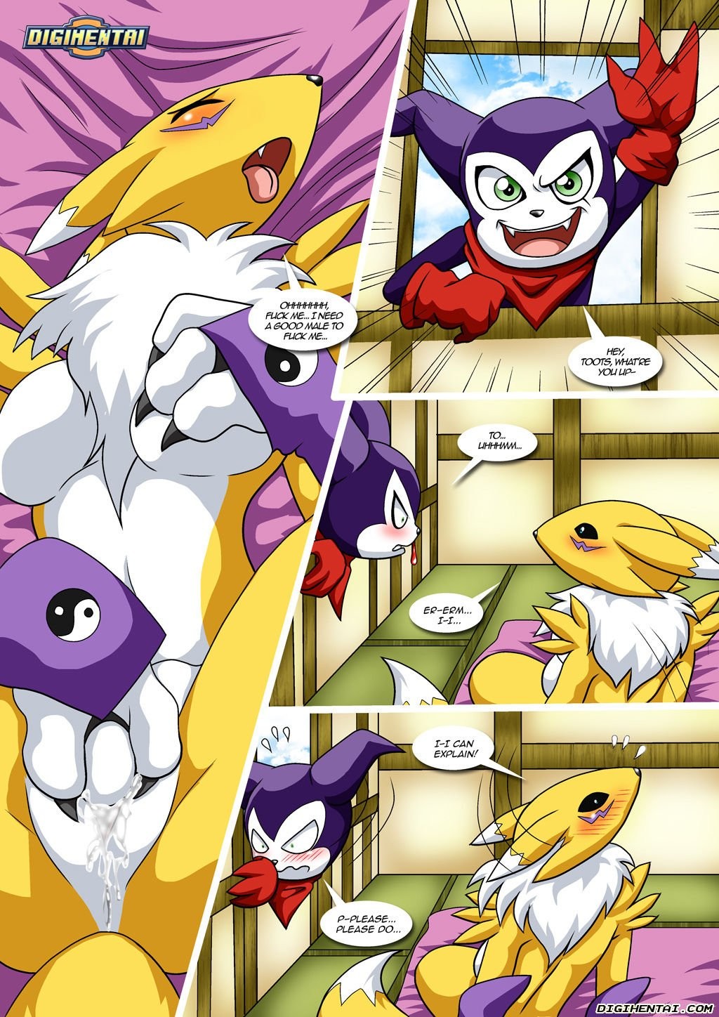 Renamon´s Firts Time Porn Comic english 03