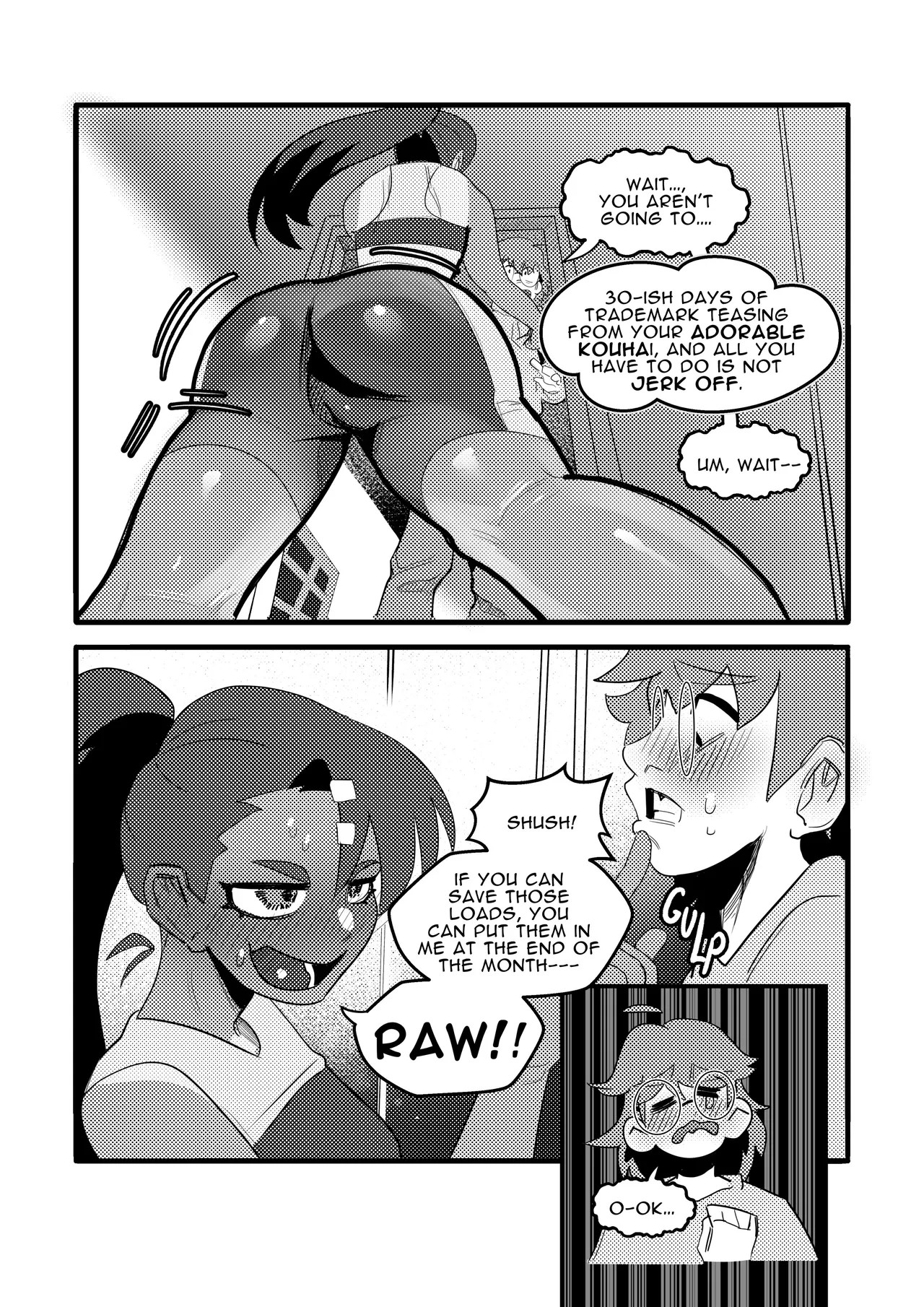 Senpai's Super-Duper Endurance Test Porn Comic english 03