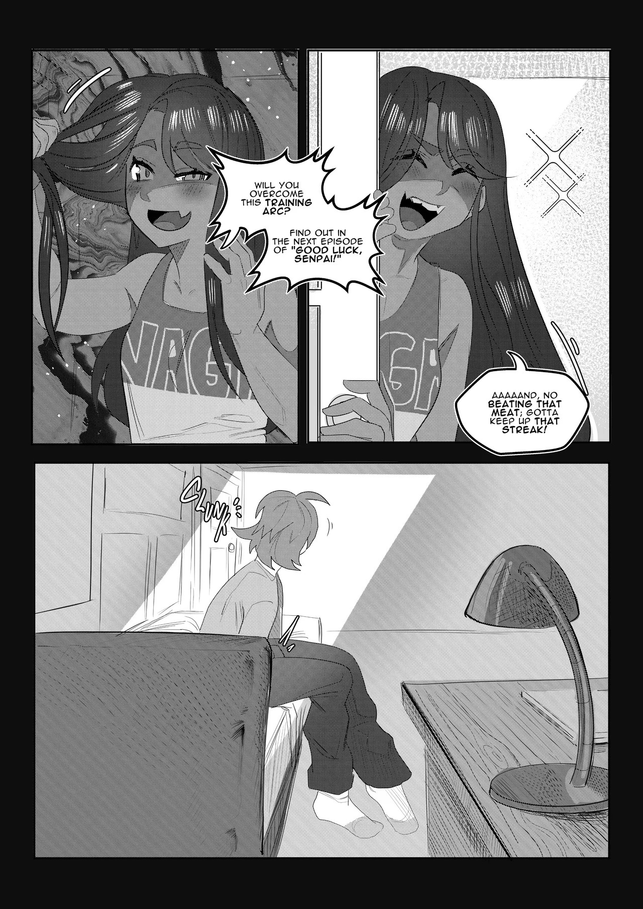 Senpai's Super-Duper Endurance Test Porn Comic english 16