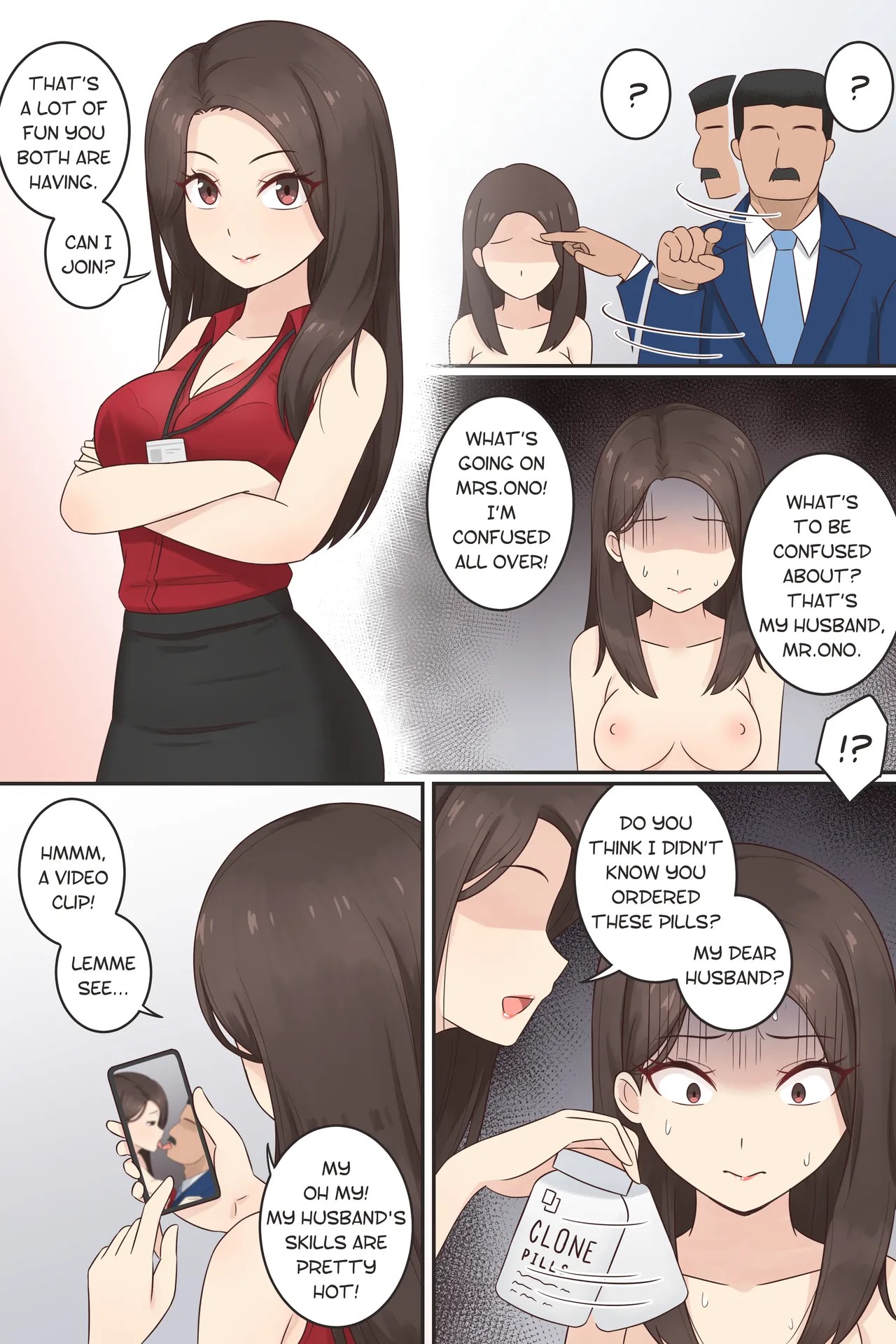 The Clone Pill Part 4: Mr. & Mrs. Ono Porn Comic english 04