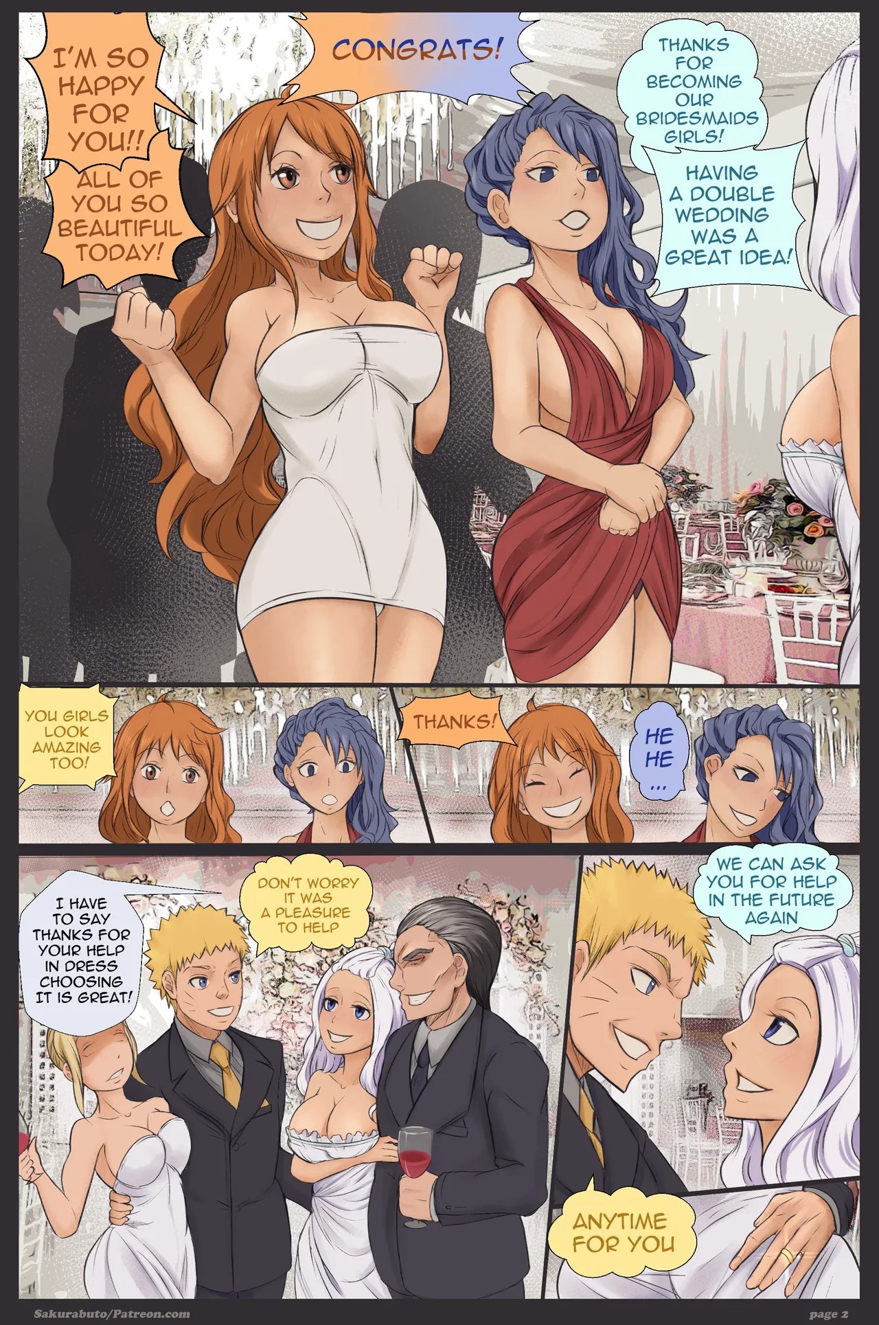 Unfaithful Wedding Part 2 Porn Comic english 02