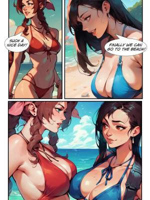 Beach Story Part 1: Aerith Porn Comic english 02