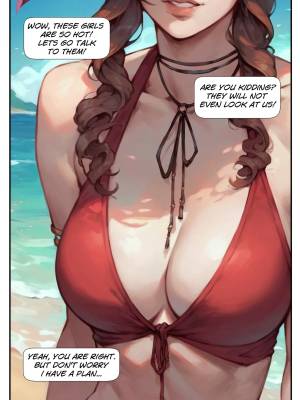Beach Story Part 1: Aerith Porn Comic english 03