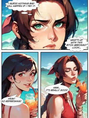 Beach Story Part 1: Aerith Porn Comic english 05