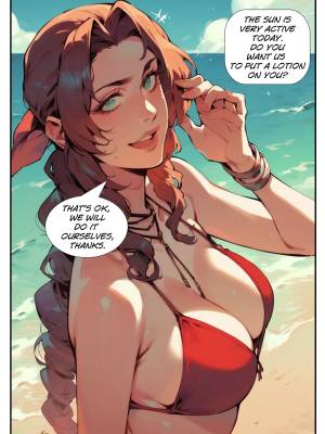 Beach Story Part 1: Aerith Porn Comic english 07